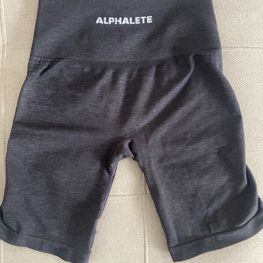 Alphalete Bike Shorts Charcoal XS
